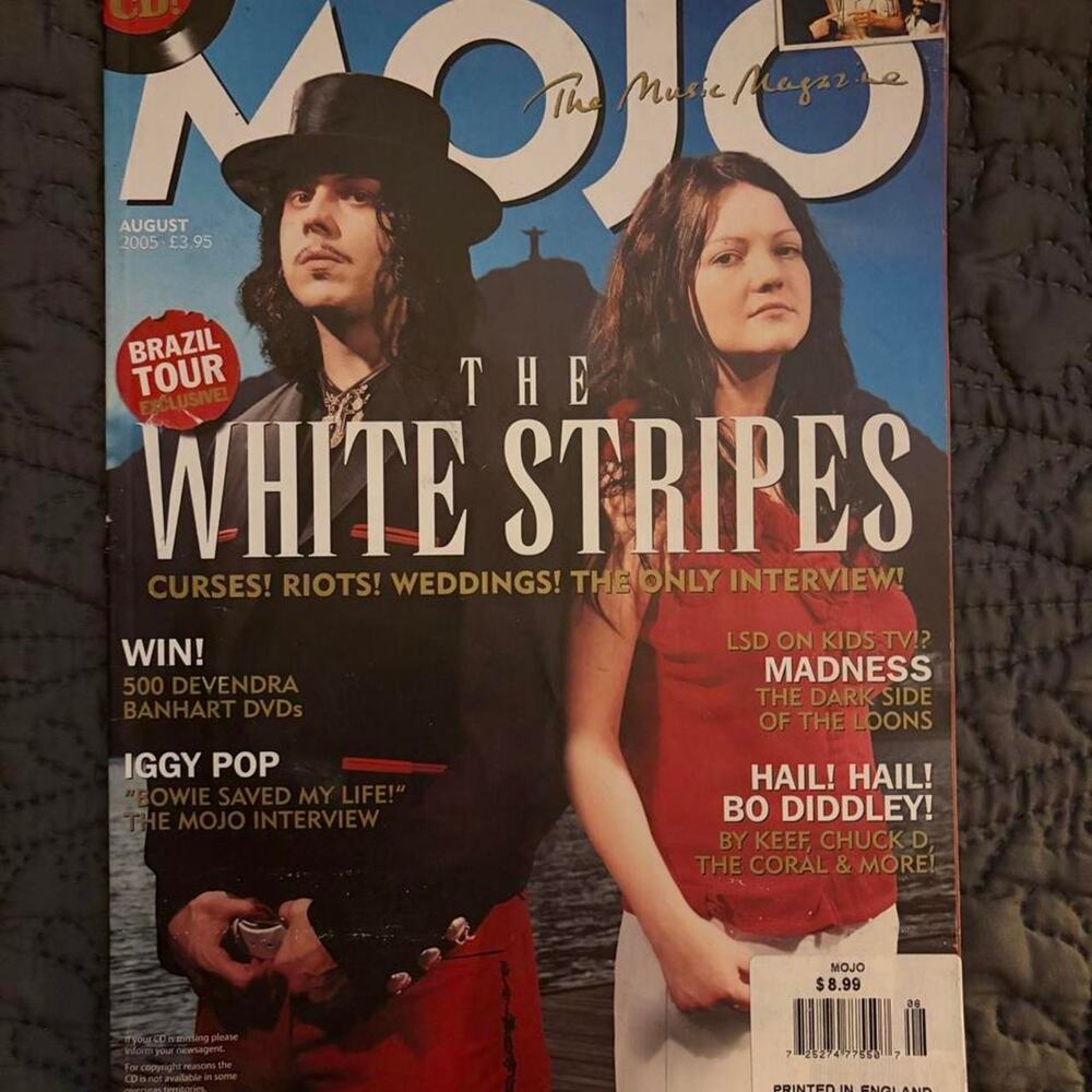 2005 MOJO Magazine The White Stripes Jack & Meg White Issue 141